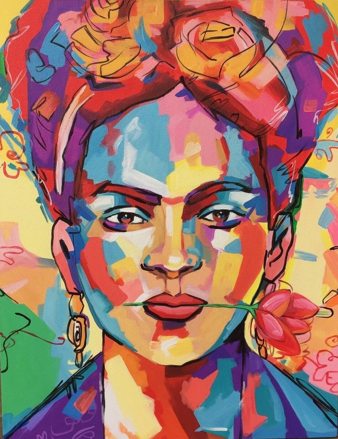 55 X 43 Extra Large Wall Decor Contemporary Abstract Etsy UK