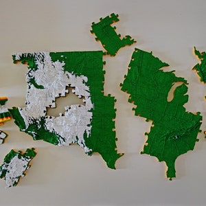 Puzzle pays 3D - 100% personnalisé et précis