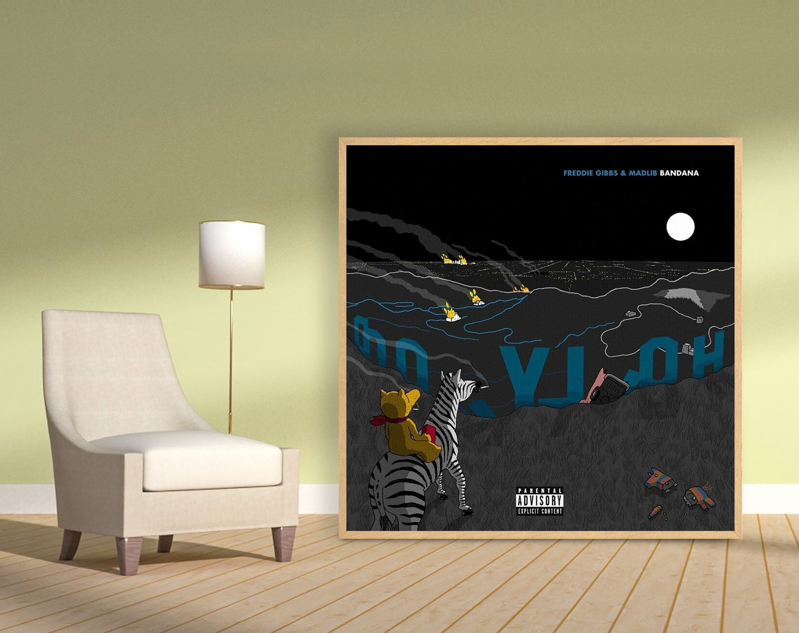 Freddie Gibbs & Madlib Bandana Album Cover Poster Silk Art Etsy