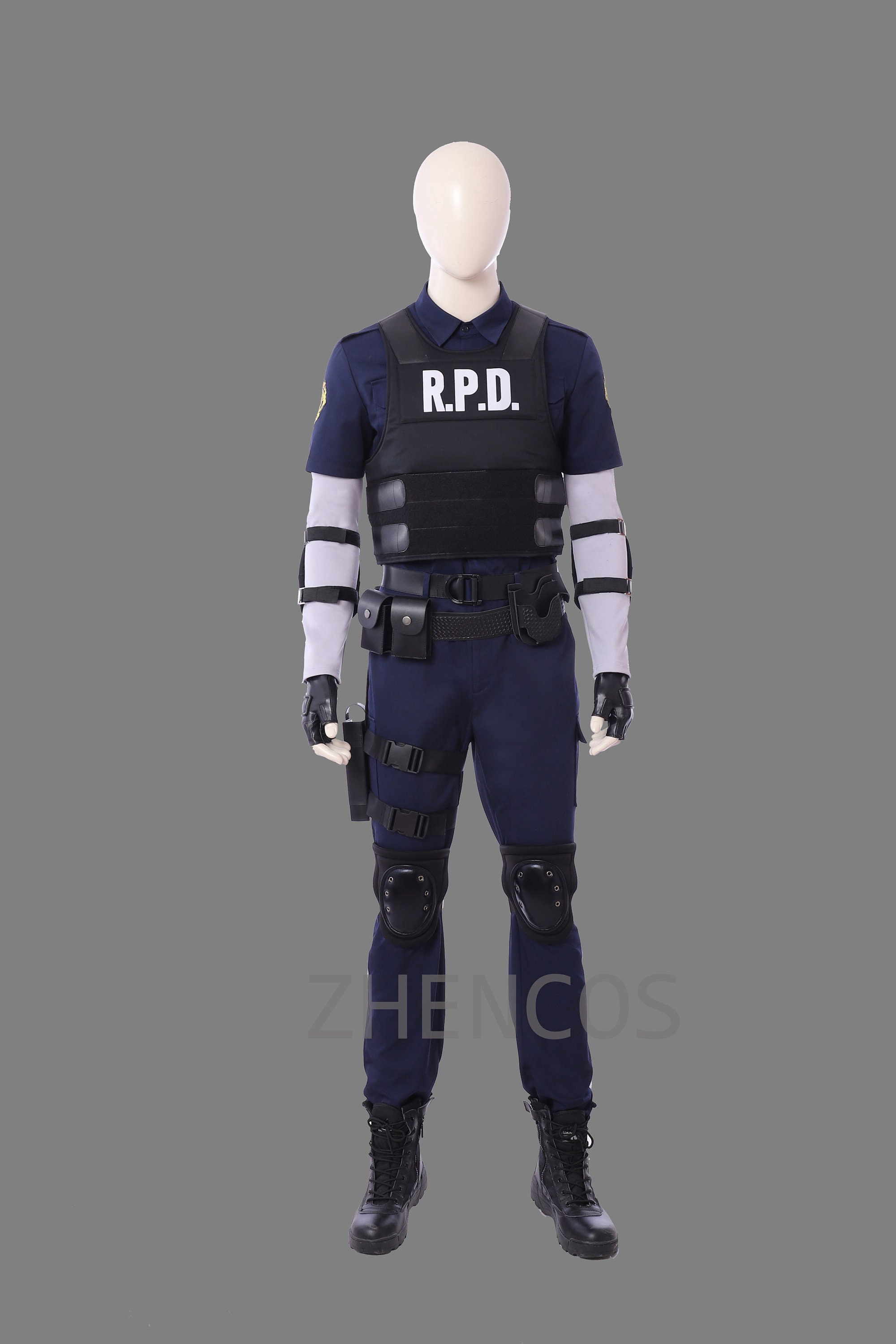 Resident Evil 2 Remake Biohazard Re:2 Leon Scott Kennedy Police Cosplay Costume 