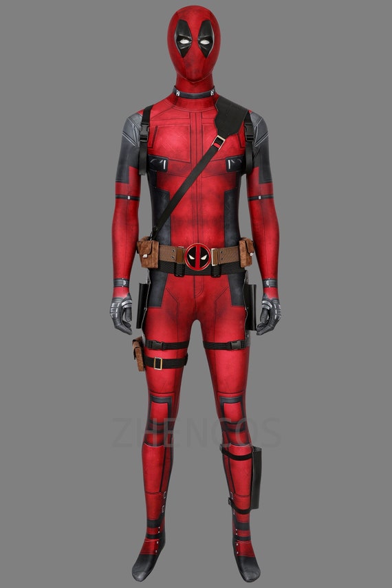 Deadpool Cosplay Costume Deadpool Mask Wade Wilson Deadpool Etsy
