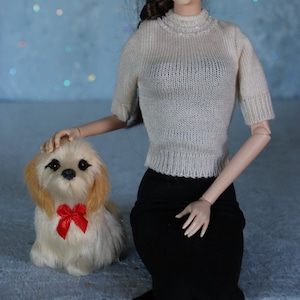 PET for Doll - Puppy Retriever for 12 -16&quot; Tonner Kish Effner Ficon Gene BJD