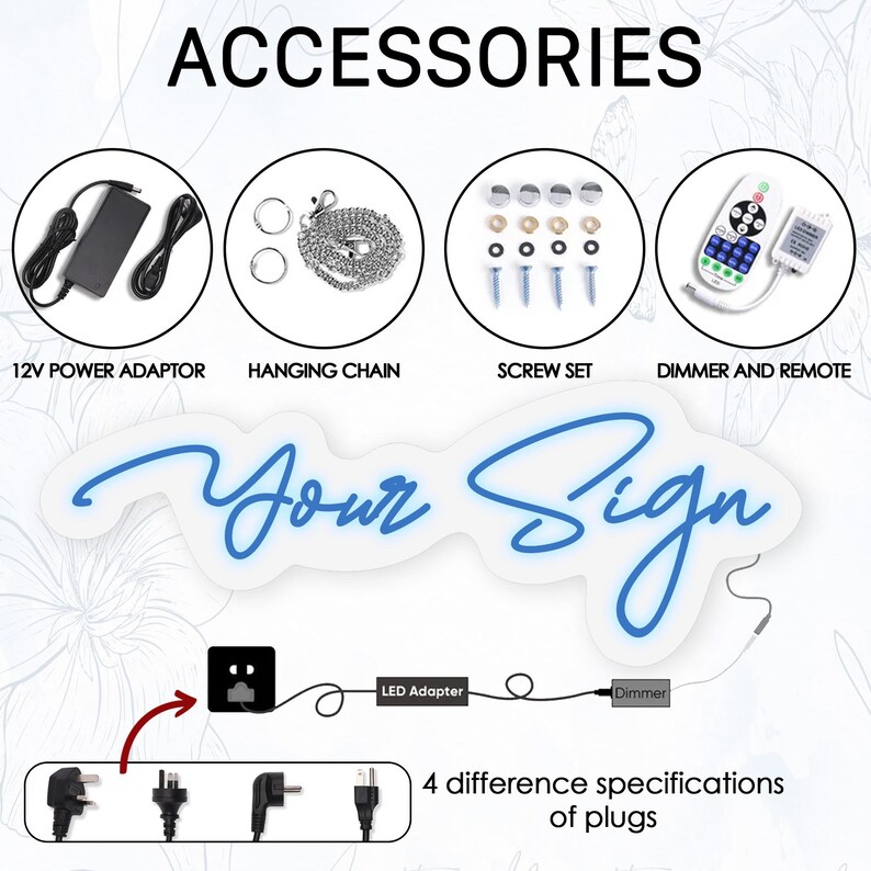 Custom Mama Bear Neon Sign Personalized Kids Name Neon Sign Bedroom