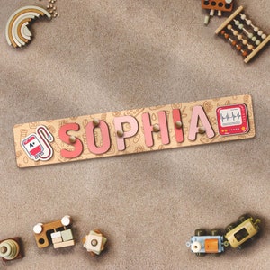 Custom Nurse Hospital Name Puzzle Montessori Wooden First Aid Kit Play Toy Toddler Children Gift Pretend Play Homeschool Medical Toy Girl