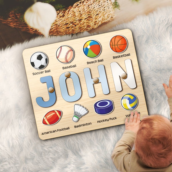 Sports Baby Puzzle Etsy