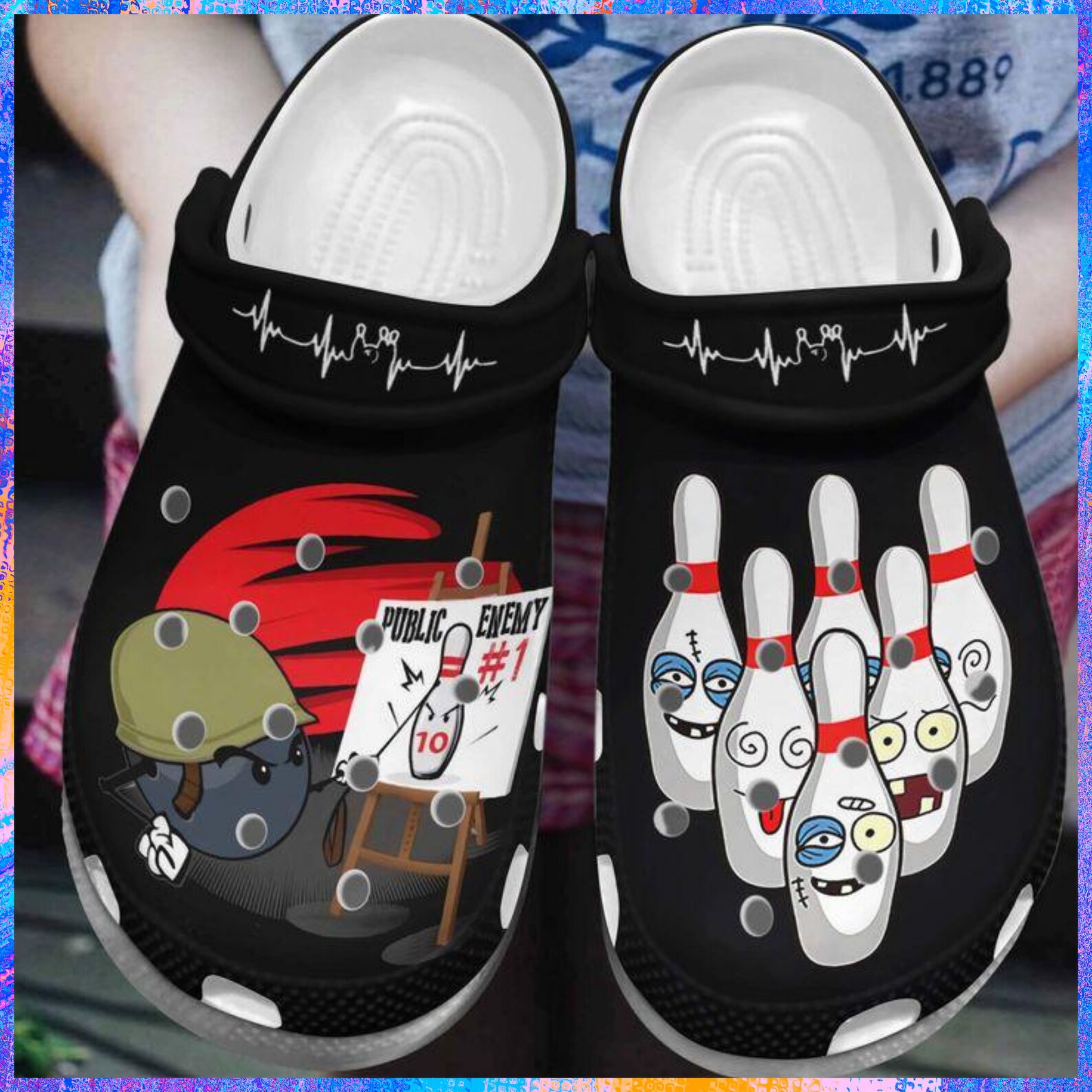 Bowling Funny Crocs Clog Comfortable For Mens And Womens Etsy