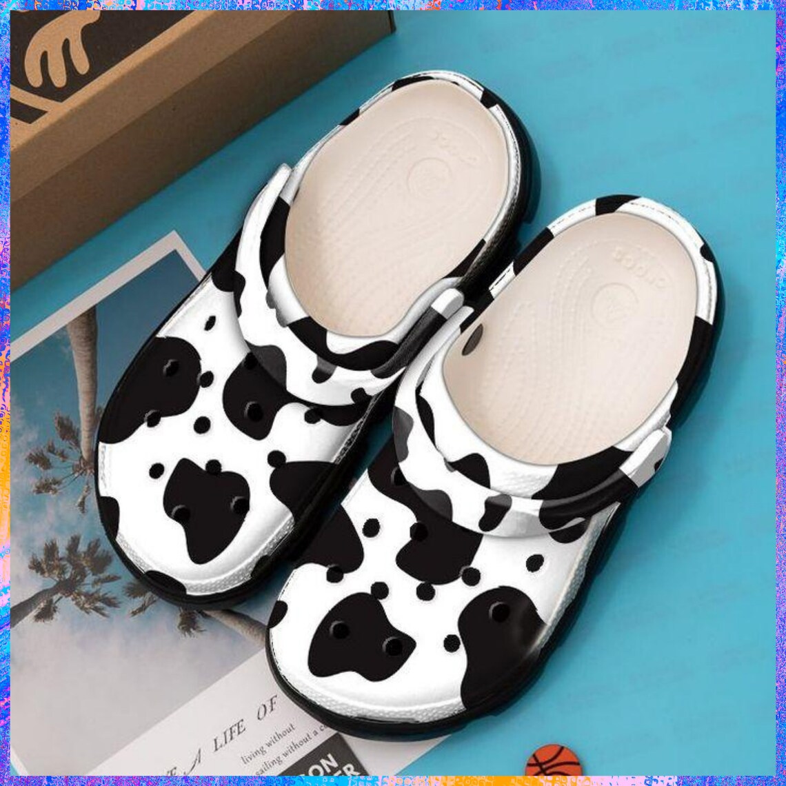 Cow Print Crocs Clog Comfortable For Mens And Womens