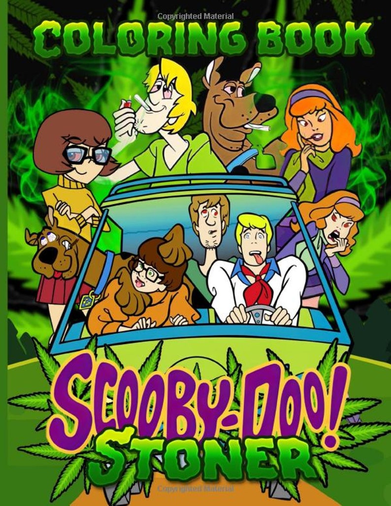 Scooby Doo Stoner Coloring Book Scooby Doo Stoner Wonderful | Etsy