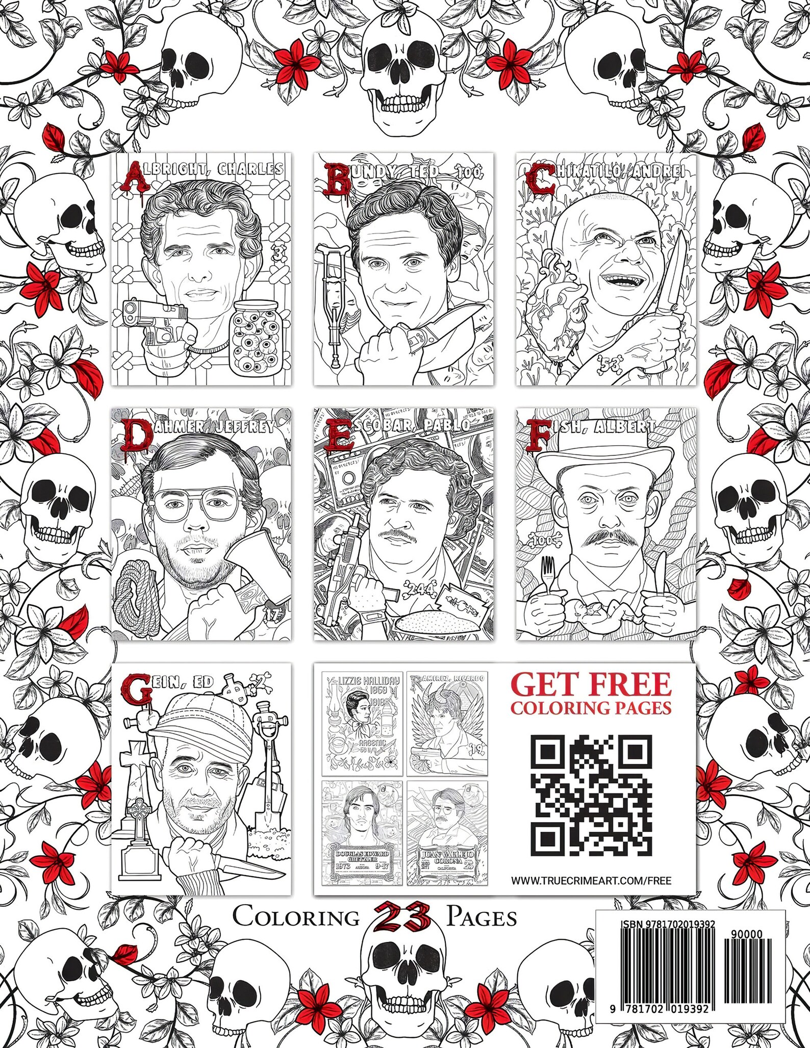 BLOODY ALPHABET: The Scariest Serial Killers Coloring Book. A | Etsy