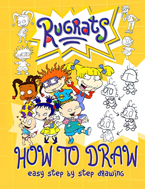 How to Draw Rugrats Easy Step by Step Drawing Etsy