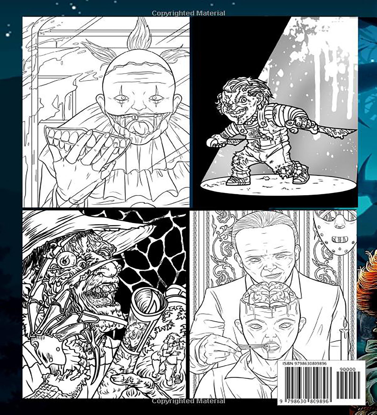 Freak of Horror Coloring Book: Scary Creatures and Creepy - Etsy