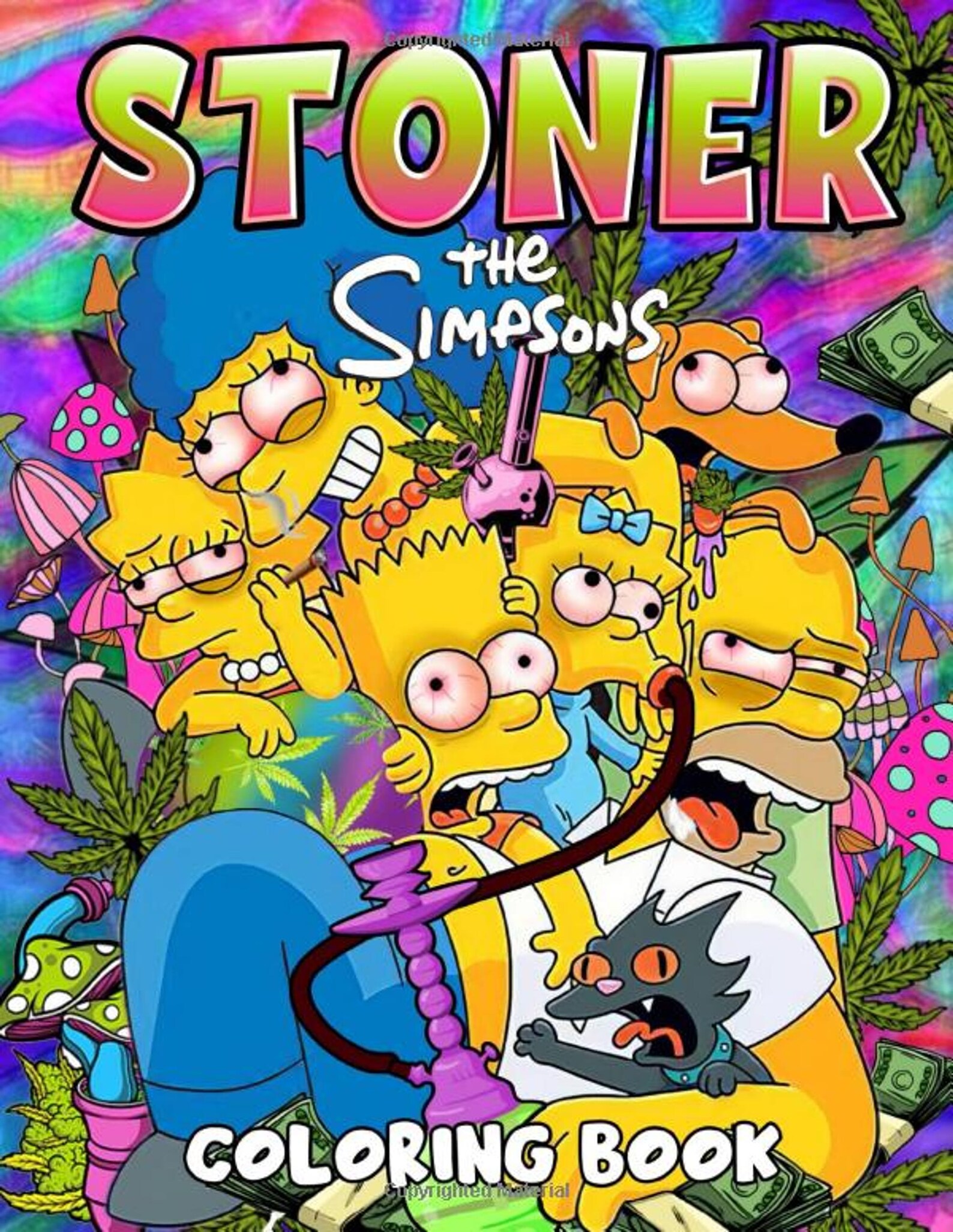 The Simpson Stoner Coloring Book an Amazing Coloring Book With - Etsy
