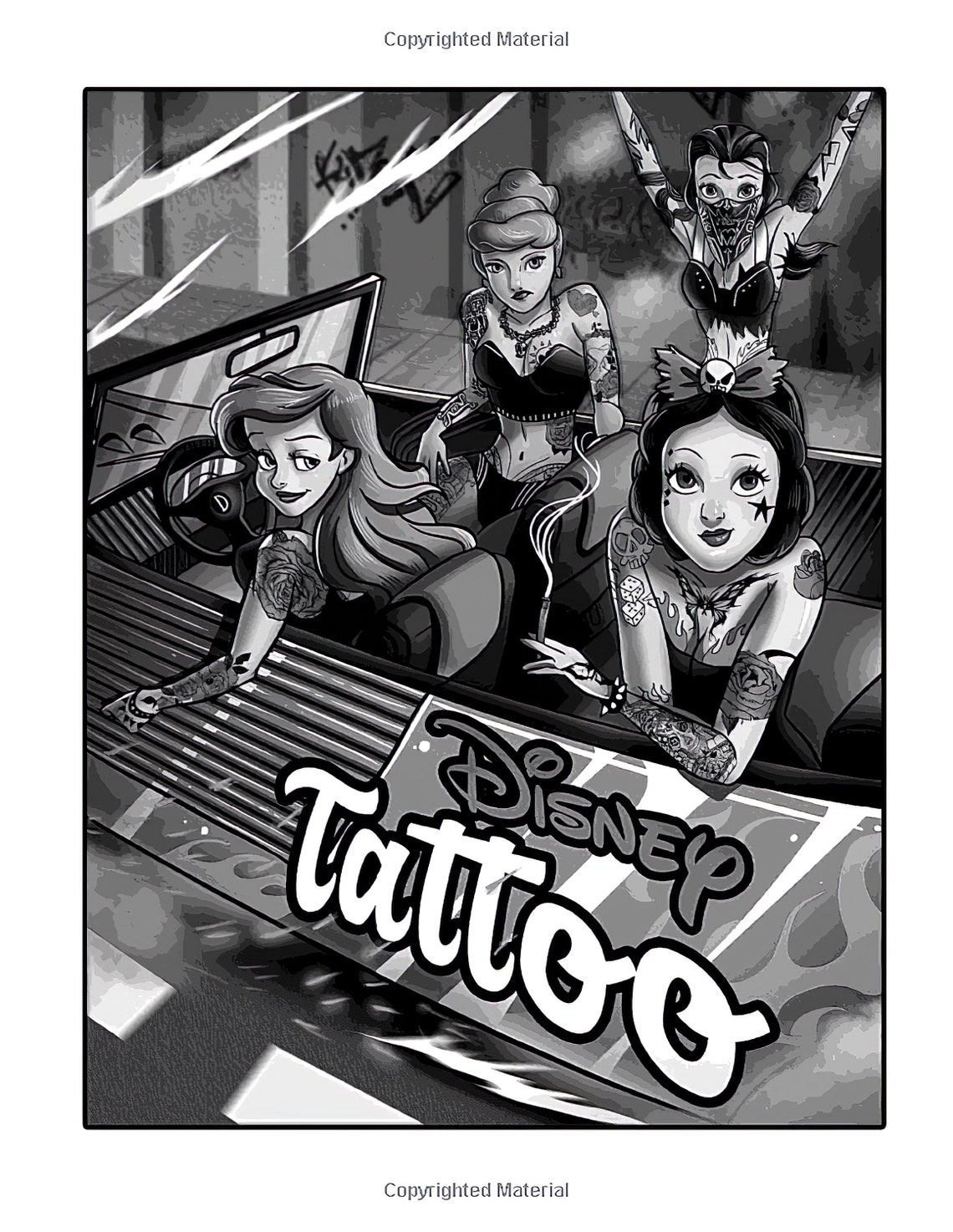 Tattoo Coloring Book Princess Stoner Coloring Book Great Etsy
