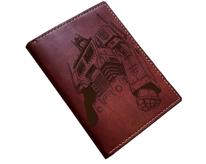 Optimus Prime Leather Passport Wallet: Transformers Gift