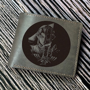 Cartera con dibujo artístico de Zelda Link, cartera personalizada para hombre, cartera para papá de parte de su hija, regalo para su novio, cartera para hombre de Legend of Zelda