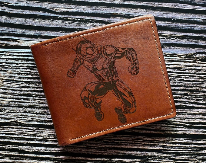 Ant-Man Leather Wallet: Engraved Superhero Bifold
