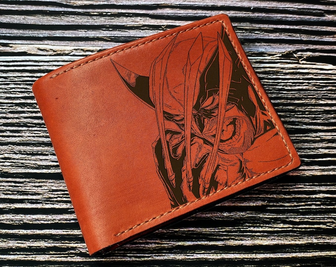 Wolverine Leather Wallet: X-Men Superheroes Gift