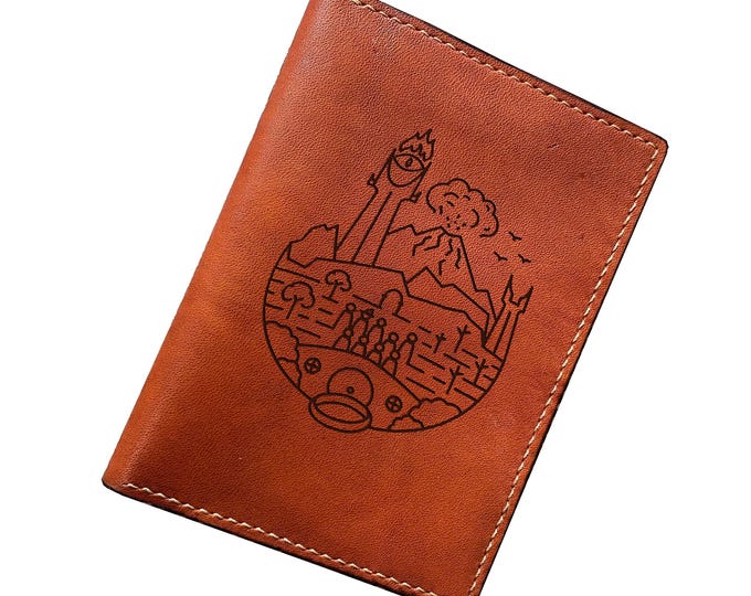 Handmade Leather LOTR Wallet, Hobbit Travel Wallet, Customized Gift