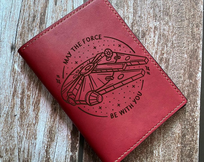 Star Wars Leather Wallet: Engraved Jedi Gift