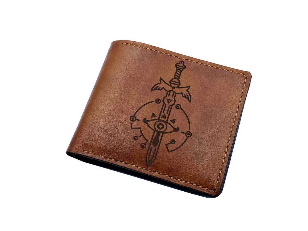 Zelda Leather Men Wallet, the Master Sword Leather Art Wallet, Legend ...