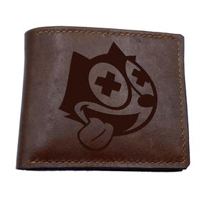 Handgemachte Geldbörse aus Leder: Animiertes Serien Geschenk