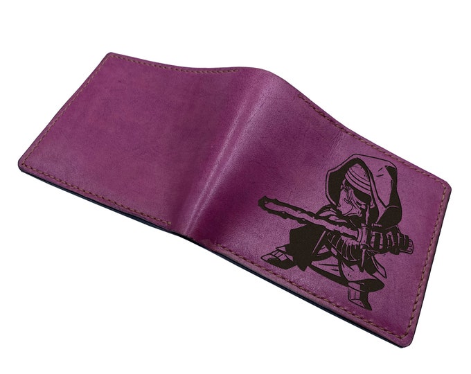 Engraved Kylo Ren Leather Wallet, Star Wars Bifold Wallet