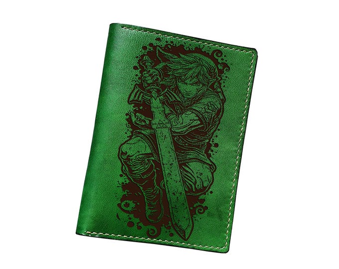 Handmade Leather Zelda Wallet: Legend of Zelda Gift