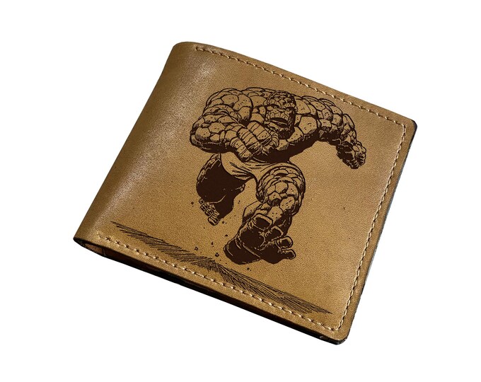 Genuine Leather Wallet: Superheroes Small Gift