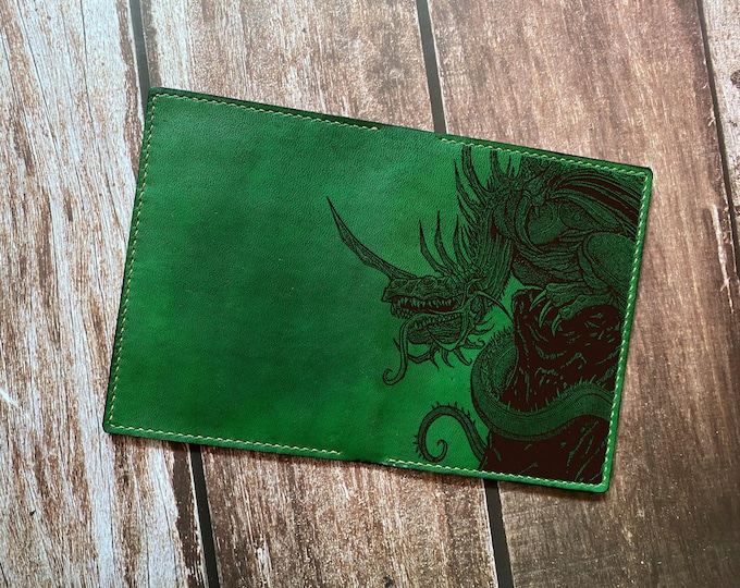 Handmade Leather Dragon Wallet, LOTR Fan Gift