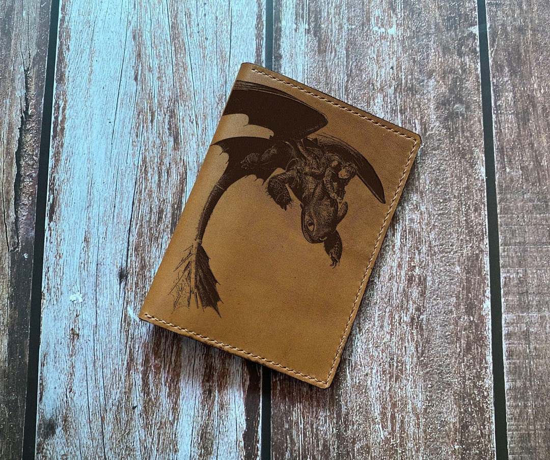 Toothless Leather Wallet: Custom Engraved How to Train Your Dragon Gift ...