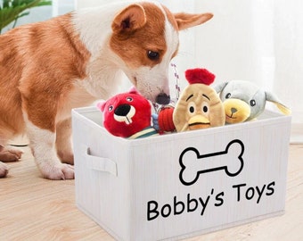customize dog toy bin