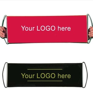 Custom Retractable Handheld Banner - Personalized Hand Held Banner - Pop Up Shop Decor Display - Rollup Banner for Advertising - Custom Logo