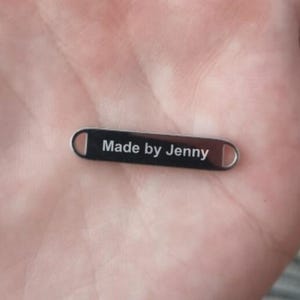 Custom Clothing Metal Tag , Personalized Laser Engraved Tag with Logo , Bag Metal Label , Custom Clothing Labels, Sewing Metal Nameplates
