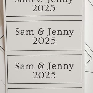 100 stuks rechthoekige sticker met aangepast logo - gepersonaliseerde stickers - pakketlabels voor kleine bedrijven - trouwstickers witte transparante kraft