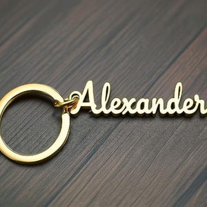 Personalized Name Keychain, Custom Keyring, Your Name Keychain, Stainless Steel Keychain, Durable Metal Key Chain, Nametag Luggage Tag