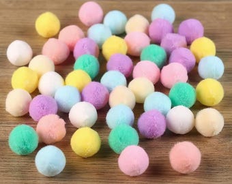 Rainbow Wool Felt Pompoms Wholesale -Felt Pom Poms Wholesale -  DIY Loose Felt Ball Garland - Wool Felt Balls - Choose Color Quantity