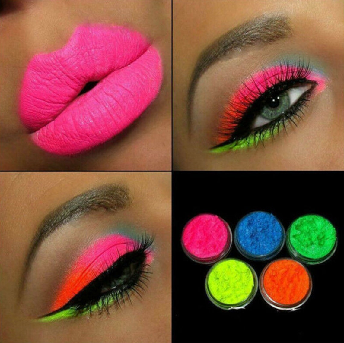 Neon Eyeliner Colorful Eyeliner Neon Eyeshadow Color Etsy