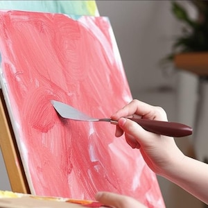 Juego de 21 espátulas para pintura al óleo: espátulas para artistas de pintura sobre lienzo para pinturas al óleo y acrílicas que crean texturas y efectos. imagen 9
