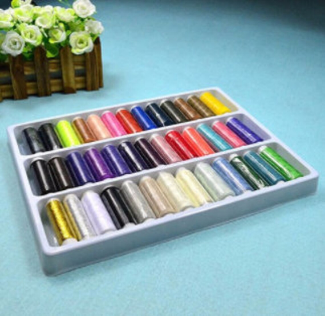 Sewing Machine Thread Set 39 Pieces Thread Assortment Etsy