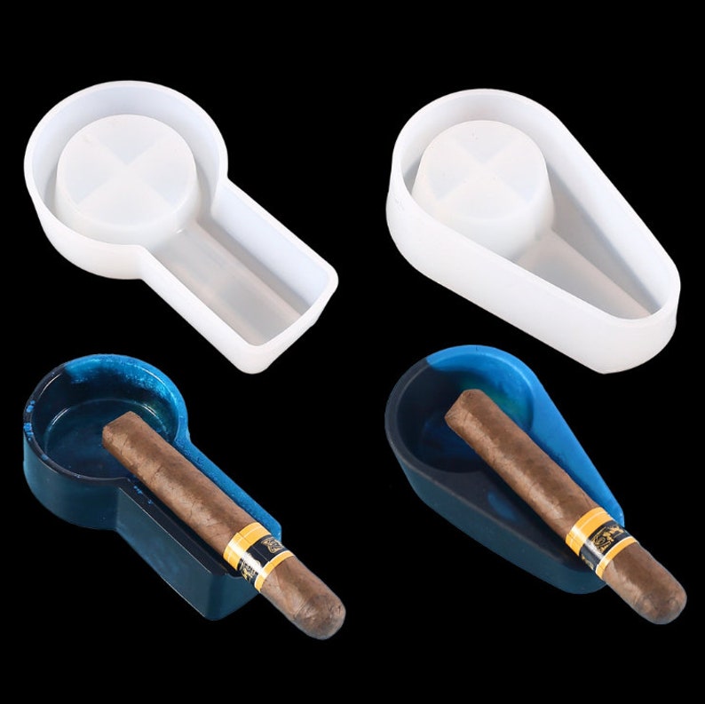 Cigar Ashtray Resin Mold Cigarette Ashtray Silicone Molds Etsy