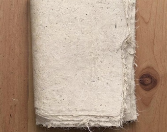 Pure Mulberry Paper - Natural Colour Calligraphy Paper - Handmade Paper - Watercolor - Thin fine Paper - Organic - Eco Friendly Craft