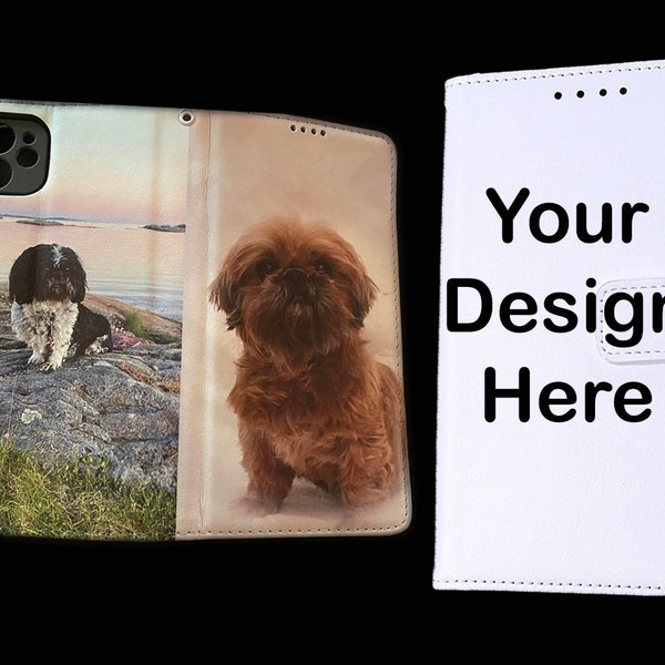 Custom Wallet Phone Case - Personalized Wallet Phone Case - Photo Phone Case - Iphone Samsung Galaxy Pixel Motorola HTC Huawei LG OnePlus