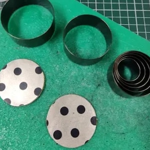 Circle Leather Cutting Die 20mm-50mm - Round Leather Die Cut Mold - Leather Punch Die - Leather Earrings Die Cutter Polymer Clay