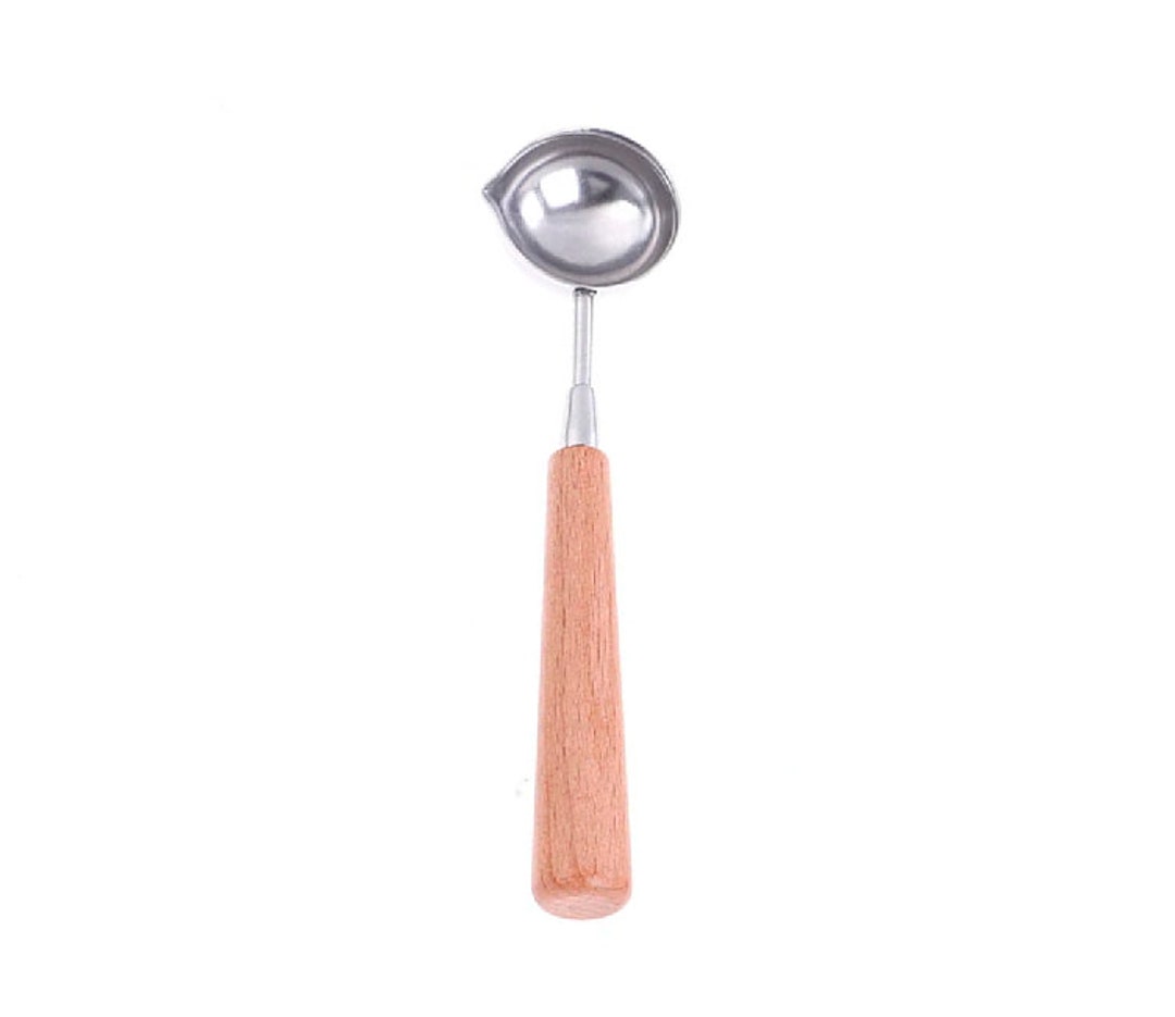 Wax Melting Metal Spoon With Wooden Handle Wax Seal Spoon -  Canada in  2023