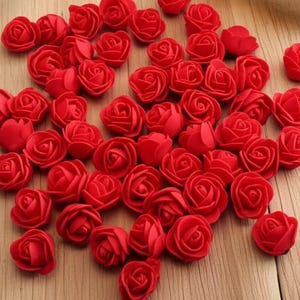 Foam Mini Roses Flower for Crafts Decoration, Hair Tiaras, Home Decor, Craft Class, Artificial Flower Embellishment, Crafts DIY, DIY Crafts