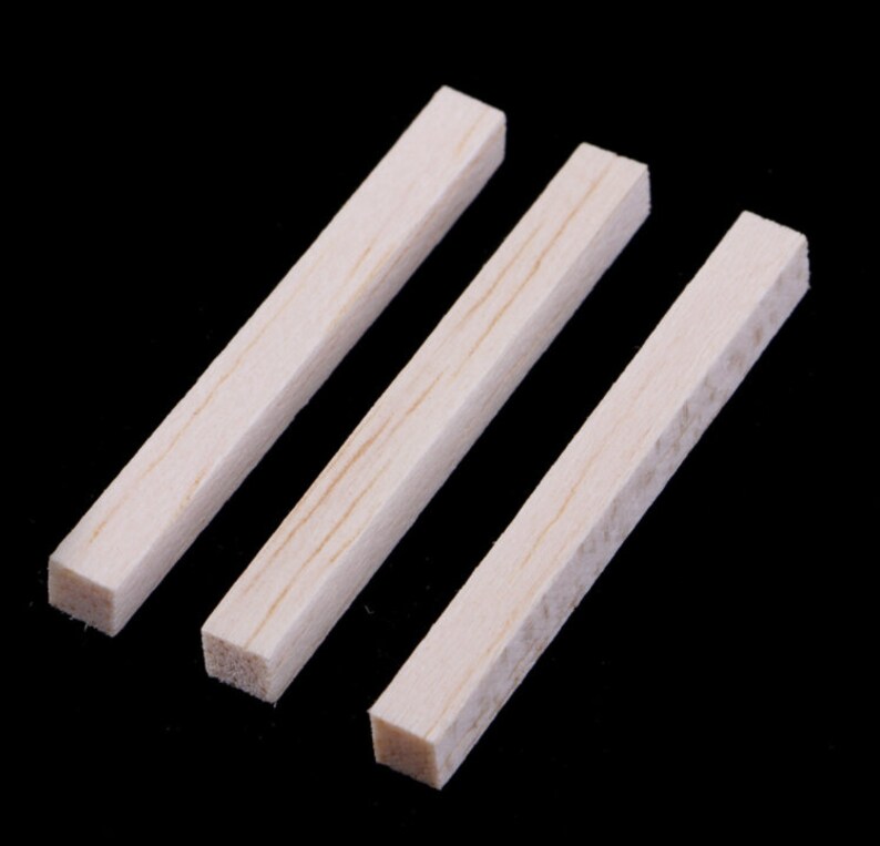 100 Pcs Unfinished Balsa Wood Blocks Rectangle Carving Wood Etsy