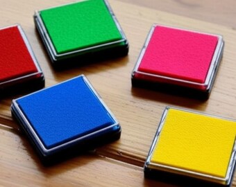 Ink Pad for Stamp, Multipurpose Ink Pad, Craft Ink Pad, Colorful Inkpad, Fingerprint Ink Pad , Mini Ink Pads, Fabric Paper 14 Colors