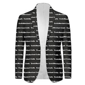 Personalized Suit - Custom Suit with Logo Picture Text Background - Made to Order - Gift for Dad Husband Men - Mens Suit - Mens Coat Blazer image 3