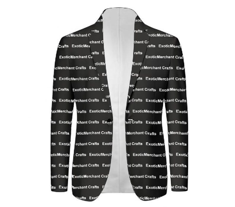 Personalized Suit - Custom Suit with Logo Picture Text Background - Made to Order - Gift for Dad Husband Men - Mens Suit - Mens Coat Blazer image 3