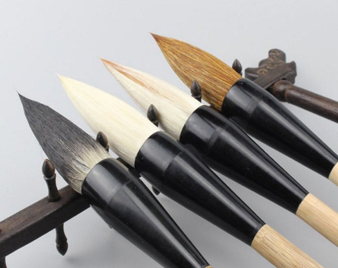 Large Chinese Calligraphy Brush - Japanese Calligraphy - Paint Brush Paintbrush Ink - Writing Brush - Wolf Hair Mandarin Traditional Brush